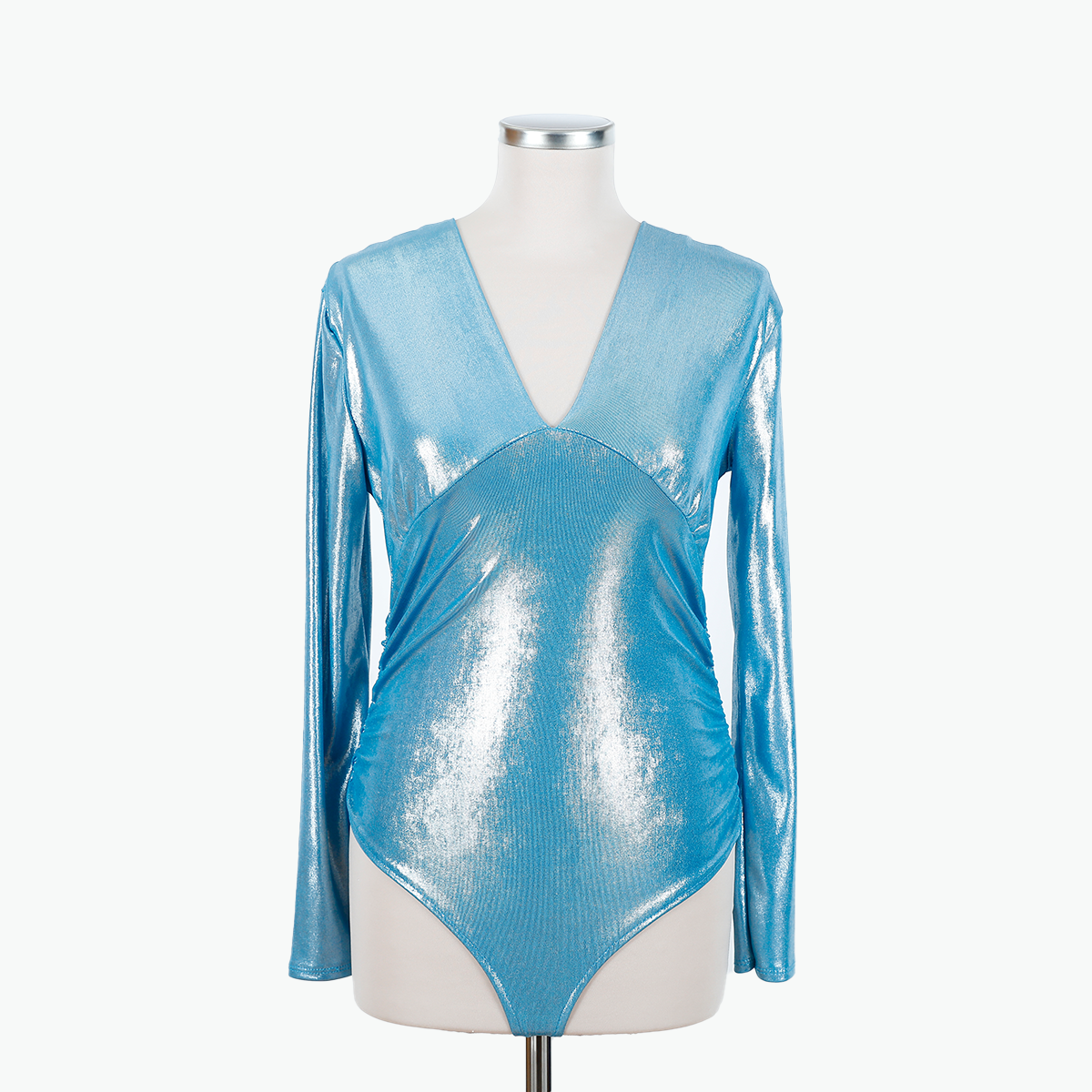 LiiYii Enfant Justaucorps Gymnastique Ballet Danse Fille Body Brillant Manches Longues Combinaison Danse Diamant Jumpsuit Unitard 3-16 Ans Bleu Marine 3-4 Ans