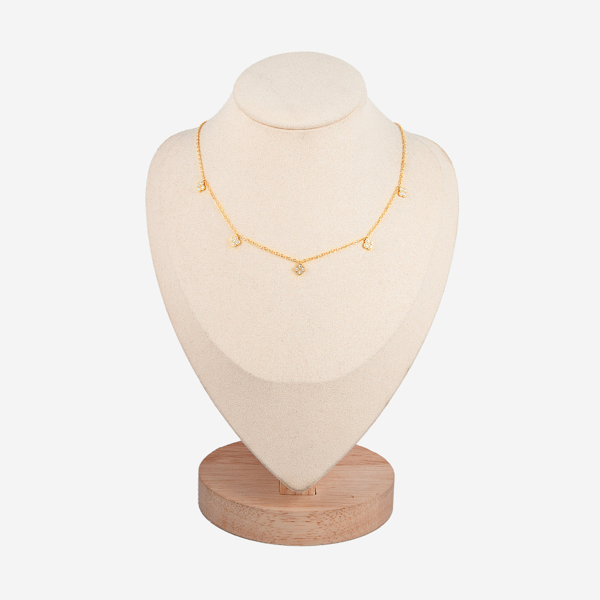 Collier Breloque Cristal Clé Et Serrure Doré, Style Conte De Fées Romantique