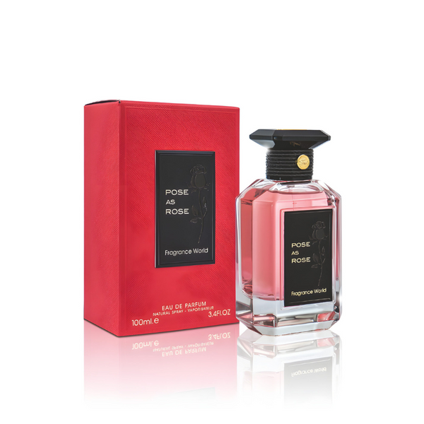 Fragrance World - Pose As Rose  100ML   Eau de parfum unisexe