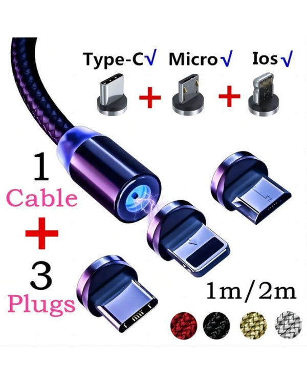 Random color magnetic charging cable