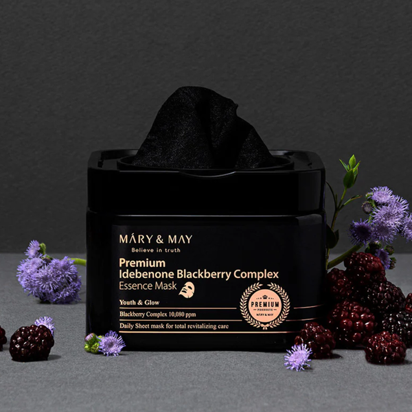 Premium Idebenone Blackberry Complexe essence Mask - Lot de 20 masques