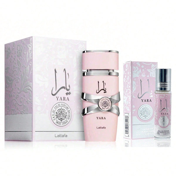 Lattafa - Yara 100ml Eau de parfum femme & Roll on Musc Yara 10ml