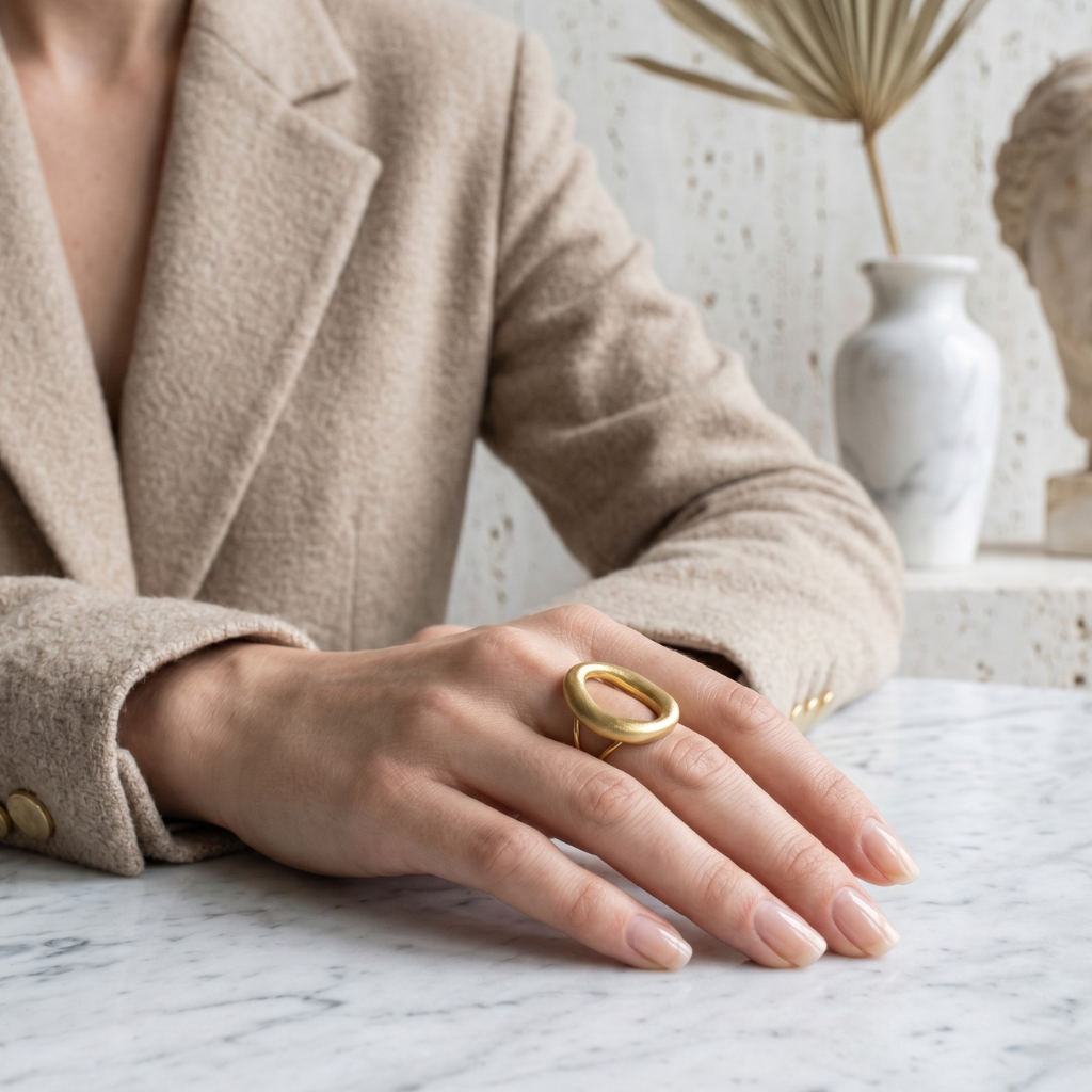 Bague irrégulière moderne et expressive – APRIZO
