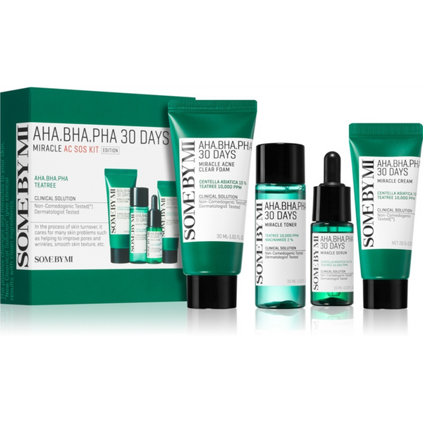 AHA, BHA, PHA 30 Days Miracle AC SOS Kit SET - Kit de soin anti-acné