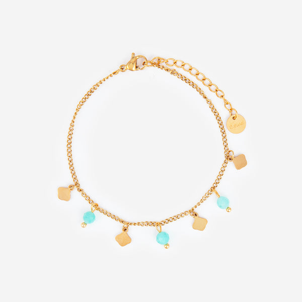 Bracelet multi breloque Fleur