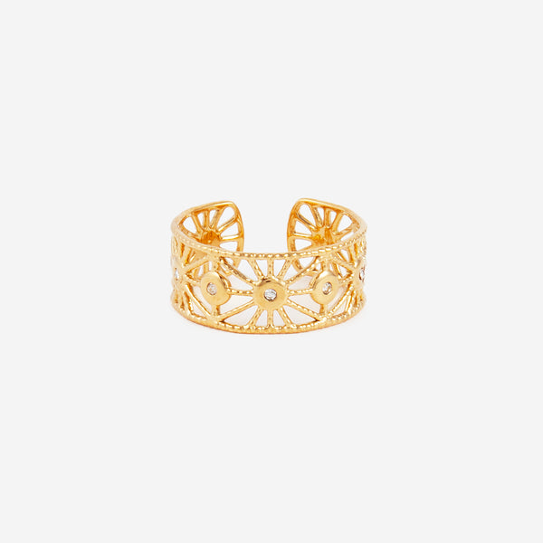 Bague Couronne Fleur