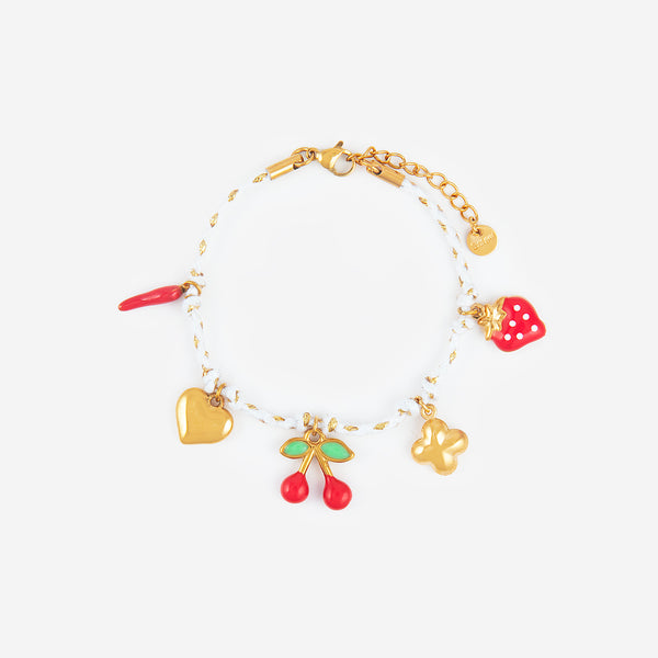 Bracelet cerise cœur