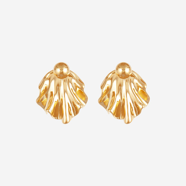 Boucles d'oreilles Feuille forme irrégulière