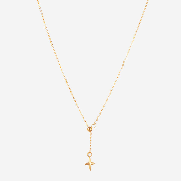 Collier en Y avec étoile au bout