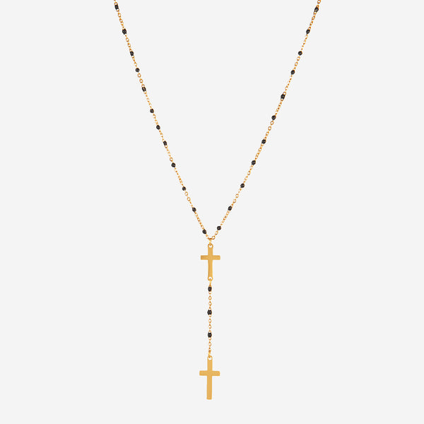 Collier en Y croix