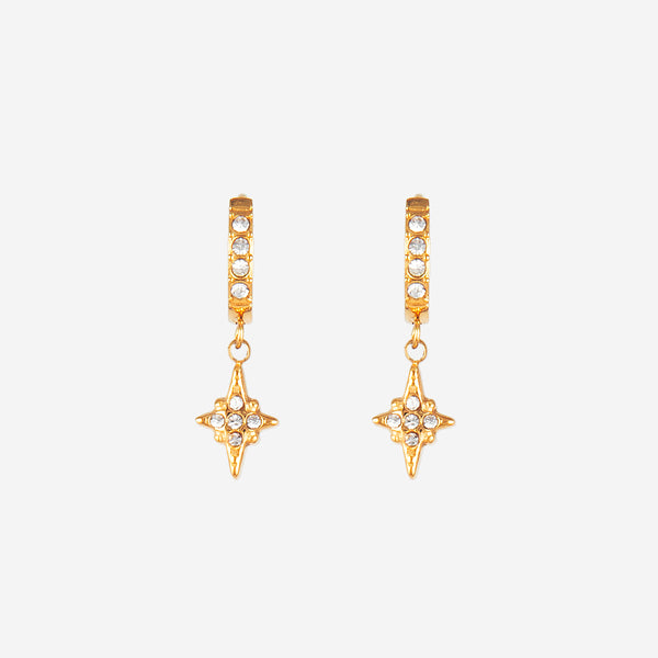 Boucles d'oreilles étincelle strass