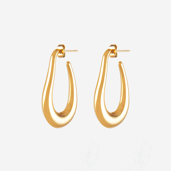 Boucles d'oreilles Ovales Pendantes