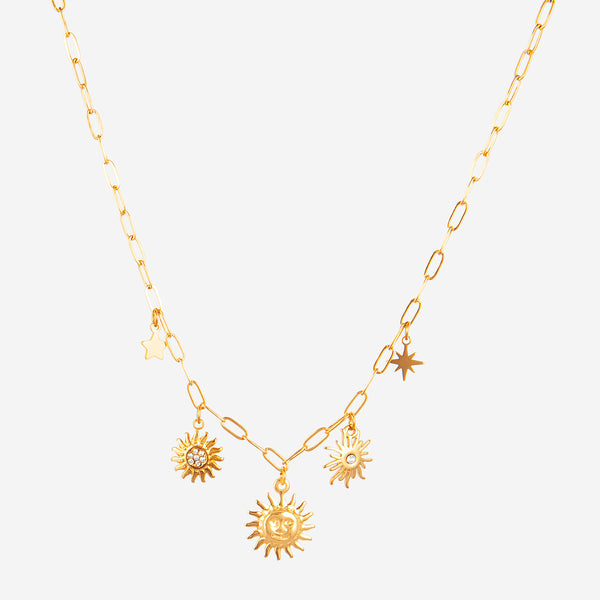 Collier breloque Soleil