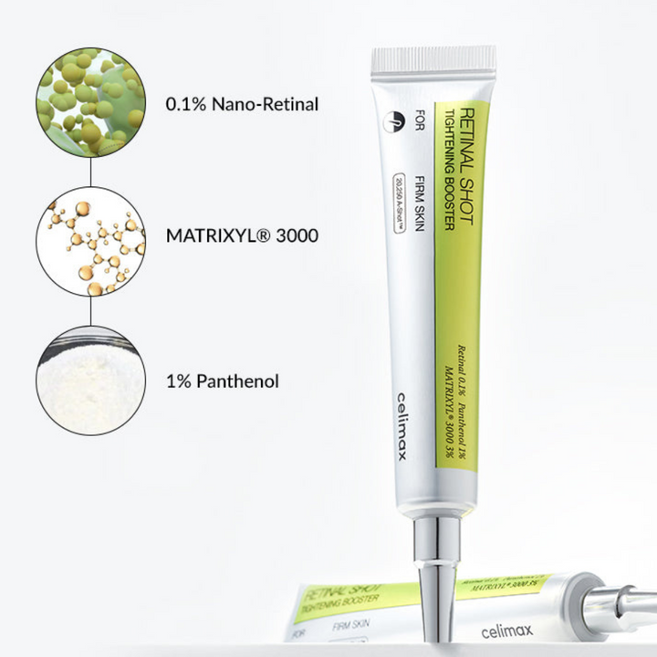 Sérum Raffermissant Celimax Retinol Shot 30ml - Rétinol 0.1% Et Peptides - Soin Anti-âge Peau - Neuf
