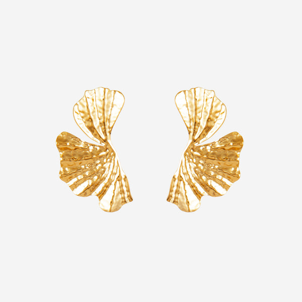 Boucles d'oreilles Demi Feuille