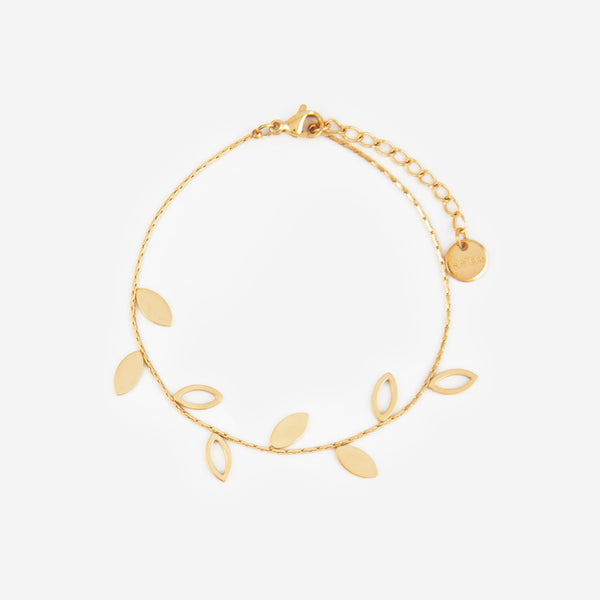 Bracelet Fin avec Feuilles