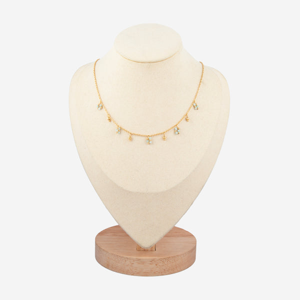 Collier pampilles Pierre