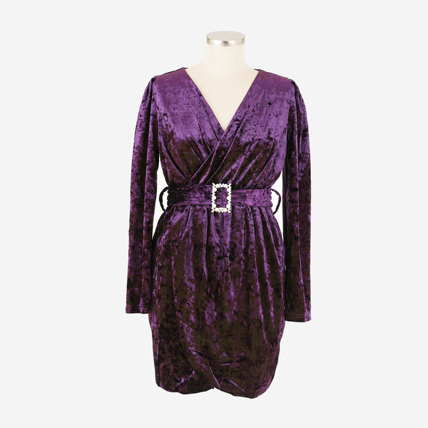 Robe Manches longues velour