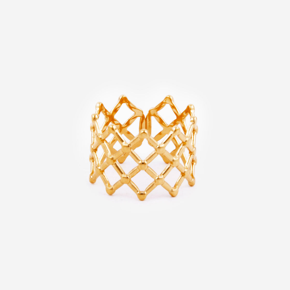 Bague Cinq étoiles Acier Inoxydable Argent Or