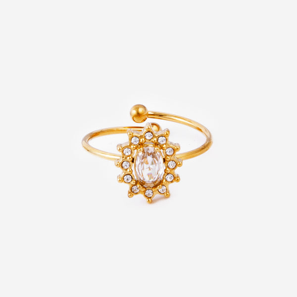 Bague Fleur de soleil Cristal