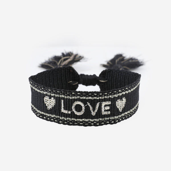 Bracelet en tissus Love