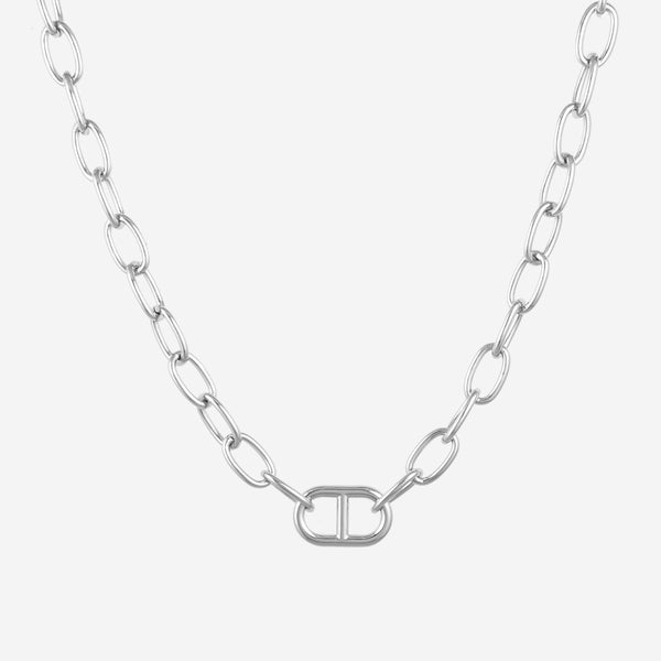 Kit Chaîne Collier 12m Vesaneae Acier Inoxydable - 20 Fermoirs + 40 Anneaux Argent 2mm