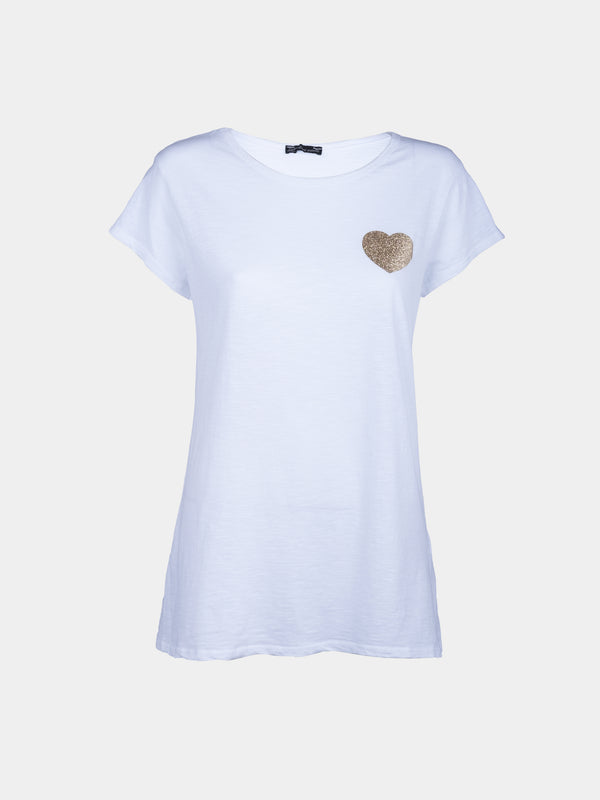 T-shirt simple avec coeur