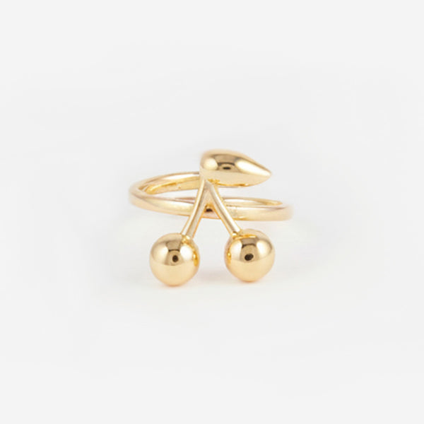 Bague Douce Avec Cerise En Style Élégant