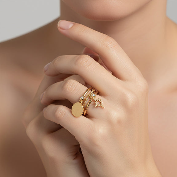 Bague Double Pendante APRIZO bague-double-pendante-aprizo