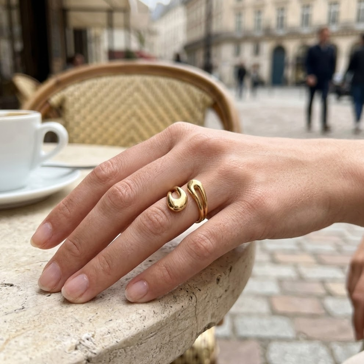Bague Superposée Au Style Irrégulier – APRIZO