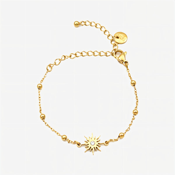 Bracelet enfant Fleur de Soleil Incrustée de Strass