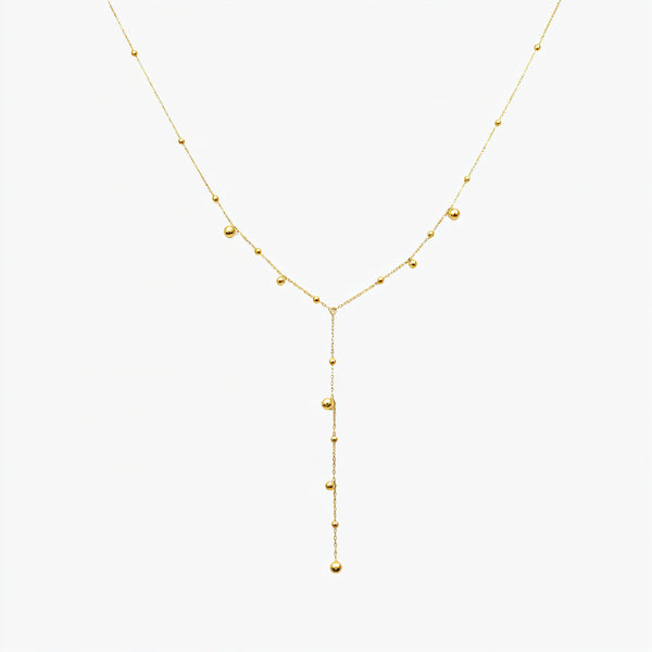 Collier Long à Pampilles Avec Perles Rondes