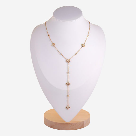 Ensemble Bijoux Trèfle Chanceux Femme – Pendentif + Boucles D'Oreilles Zirconium
