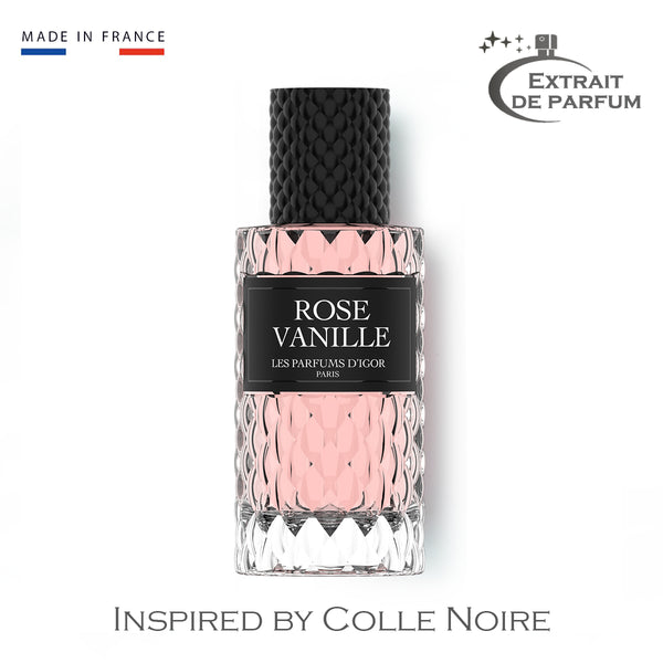 Inspiré par Colle Noire - Les parfums D'Igor Rose Vanille 50ML   Extrait de Parfum Mixte