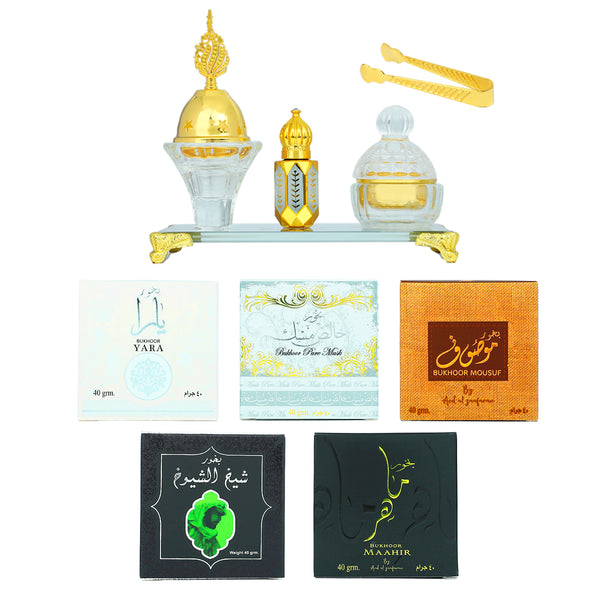 Kit d'encens Bukhoor    Parfum d'intérieur