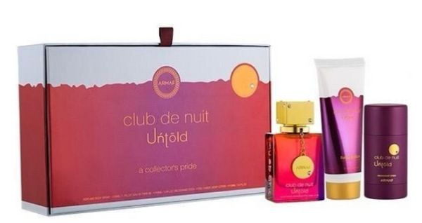 Armaf - Kit Club De Nuit Untold - Eau De Parfum 105 ml + lait pour le corps 100 ml + déodorant solide 75 g