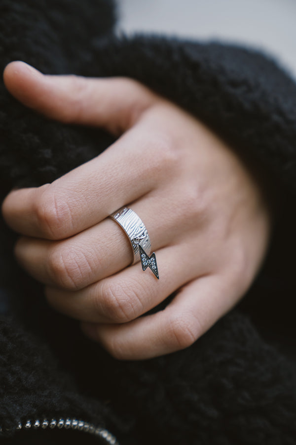 Bague Strass Éclair