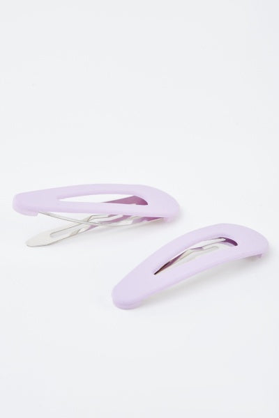 Barrettes lilas