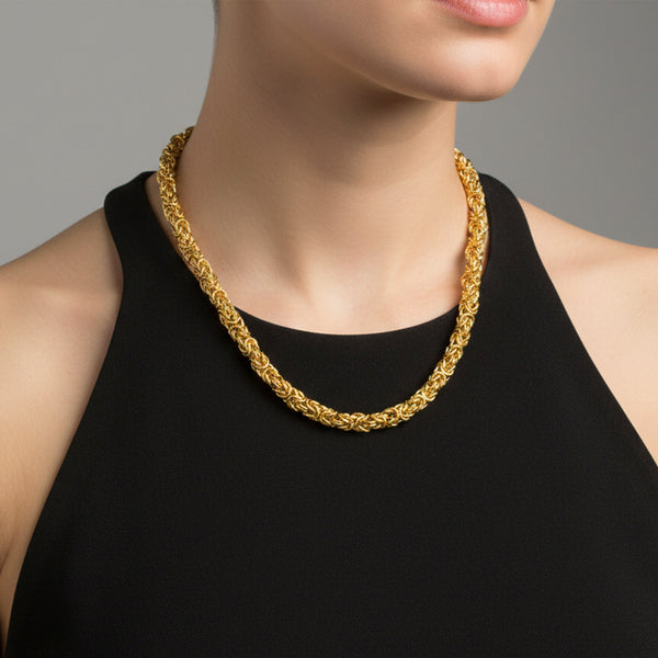Collier chaîne tressée