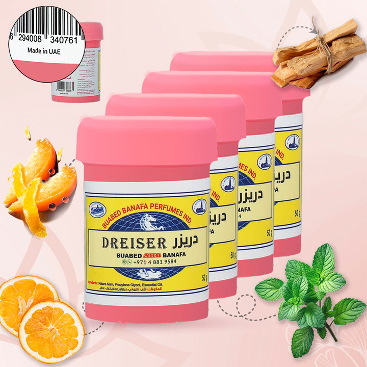 BUABED BANAFA Dreiser 50GM Déodorant parfumé en poudre