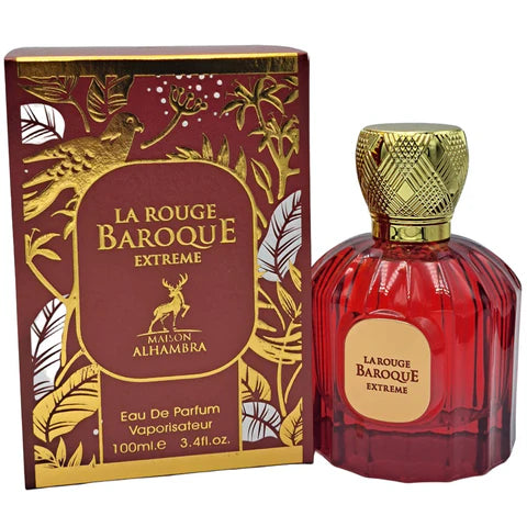 Inspiré par Baccarat Rouge - Maison Alhambra La Baroque Rouge Extreme  100ML   Eau de parfum unisexe