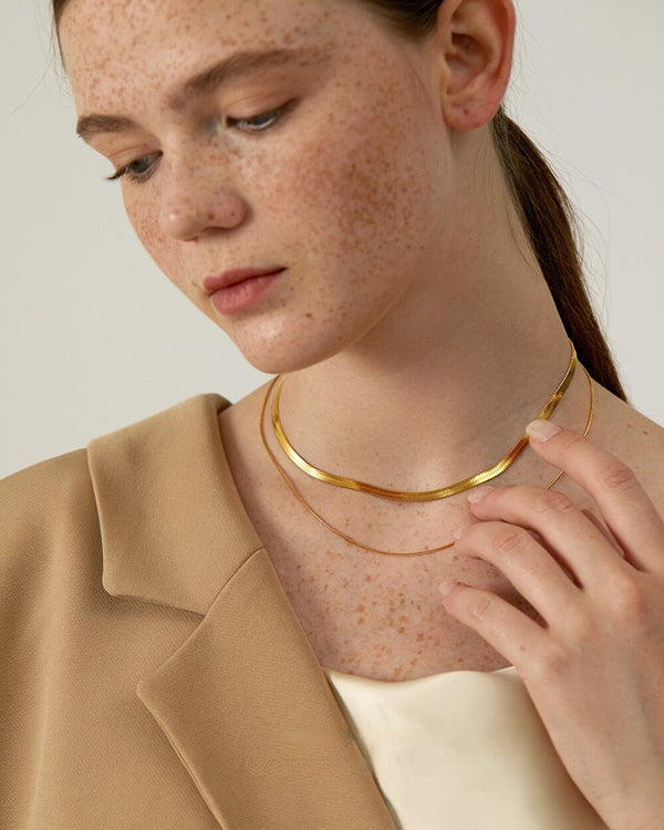 Chaîne Ras Du Cou Réglable Collier Acier Inoxydable Plaqué Or JeweBella - 3 Pièces Serpent, Figaro, Ras Du Cou | Bijou Empilable Femme Bijoux Femme Empilables Ras Du Cou Chaîne Ras Du Cou Réglable Collier Acier Inoxydable Plaqué Or JeweBella - 3 Pièces Serpent, Figaro, Ras Du Cou | Bijou Empilable Femme Bijoux Femme Empilables Ras Du Cou