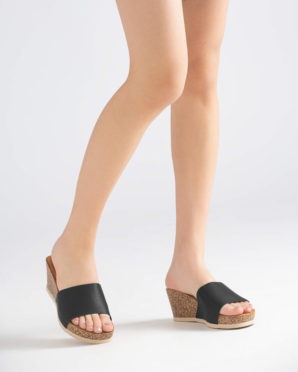 Klassische Keilabsatz-Sandalen